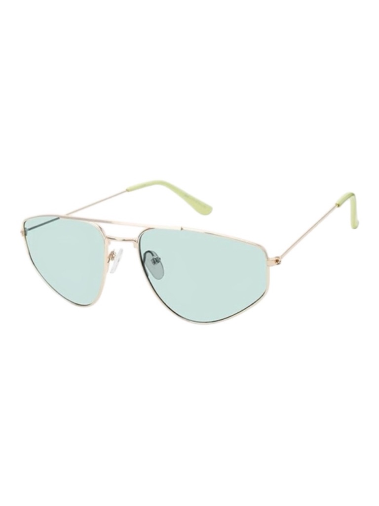 Juicy Couture Zillion In Shiny Gold And Pale Blue Gradient Pilot Sunglasses